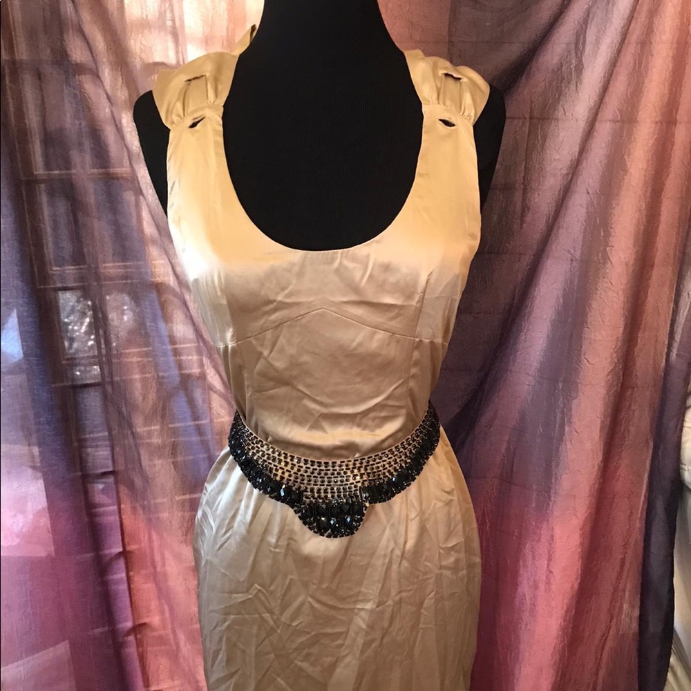 Stunning Cluce Gold Dress‎ Size S